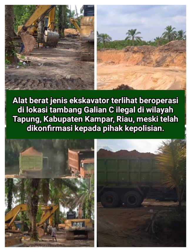 GALIAN C ILEGAL DI TAPUNG KAMPAR: ANTARA PENINDAKAN DAN DUGAAN KETERLIBATAN OKNUM POLISI