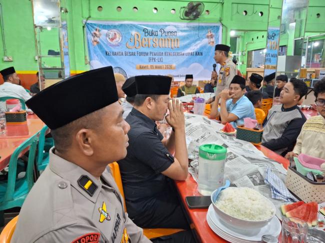 Buka Puasa Bersama dan Santunan Anak Yatim Piatu, Kapolsek Kampar Kiri Wujudkan Kebersamaan
