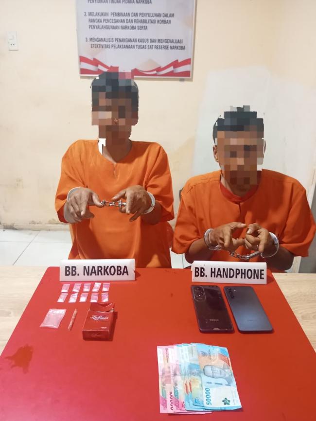 Dua Pria Diciduk Polres Kampar, Terlibat Jaringan Shabu!