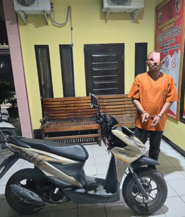 Polsek Tapung Amankan Pelaku Curanmor di Desa Pencuran Gading!