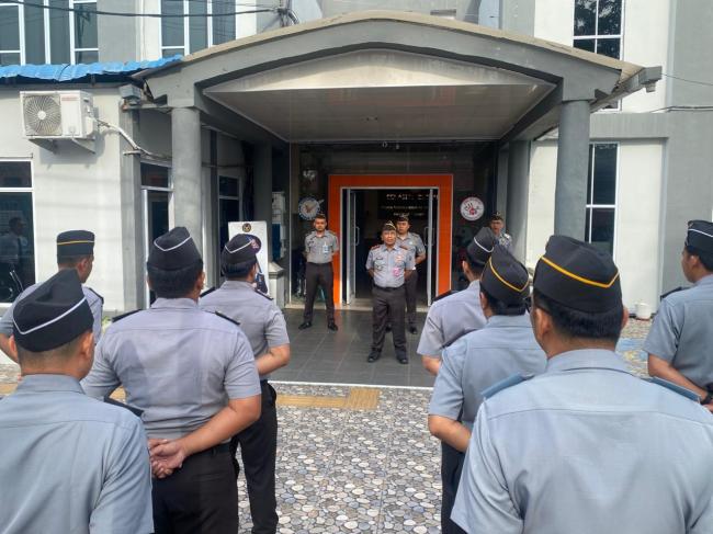 Kalapas Baru Apel Pagi Perdana, Wujudkan Semangat Baru di Lapas Kelas IIA Bengkalis