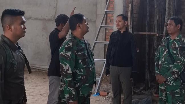 Dandim 0314/Inhil Tinjau Pembangunan Koperasi Merah Putih