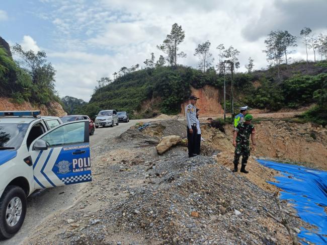 Sat Lantas Polres Kuansing Giat Patroli di Daerah Rawan Laka