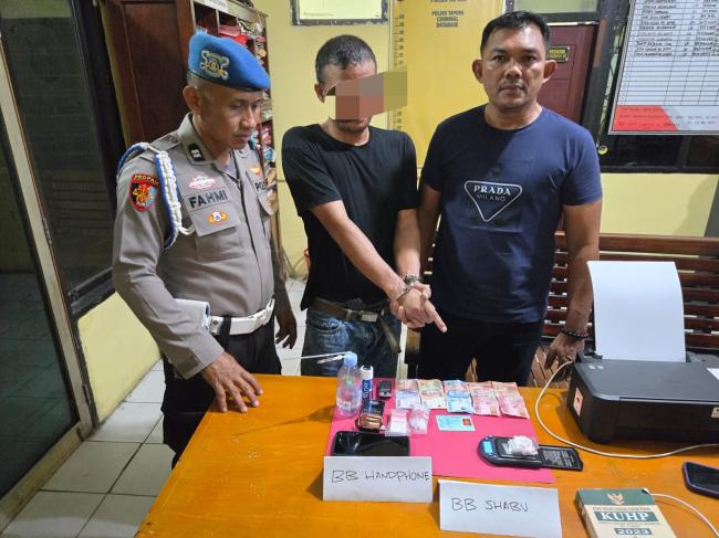 Polsek Tapung Tangkap Pelaku Narkoba di Tanjung Sawit, 8 Paket Sabu-sabu Ikut Diamankan!