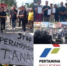 Diduga pihak PHR Pertamina hulu Rokan Rampas tanah milik masyarakat jln Sudirman
