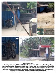 Sorotan Tajam Publik: Motor Operasional Polisi Terparkir di Lokasi Kencing BBM Elnusa Petrofin, Kapo