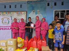 Peduli Sesama, Ketua Bhayangkari Ranting Tambang Beri Bantuan Sosial ke Panti Asuhan